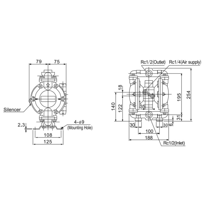 BML-15 Double Diaphragm Pump